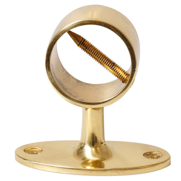 Räckeshållare mässing till lina Ø38mm, höjd 78mm