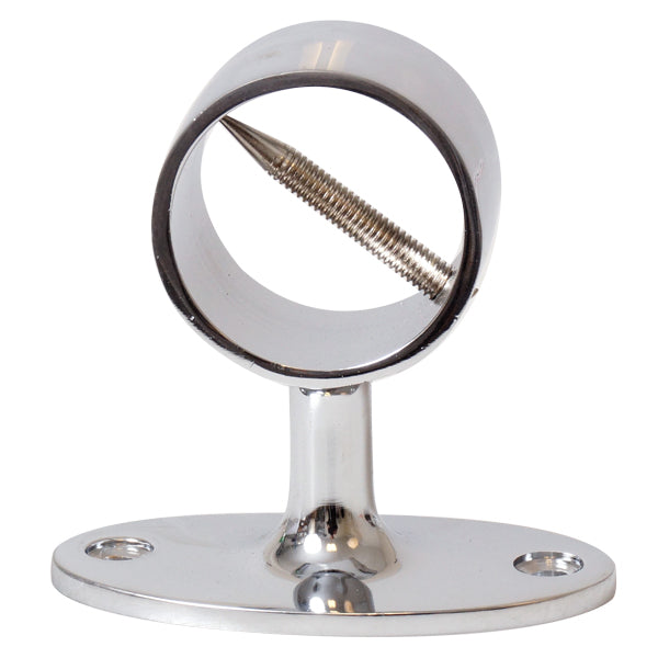 Räckeshållare krom till lina Ø36mm, höjd 78mm