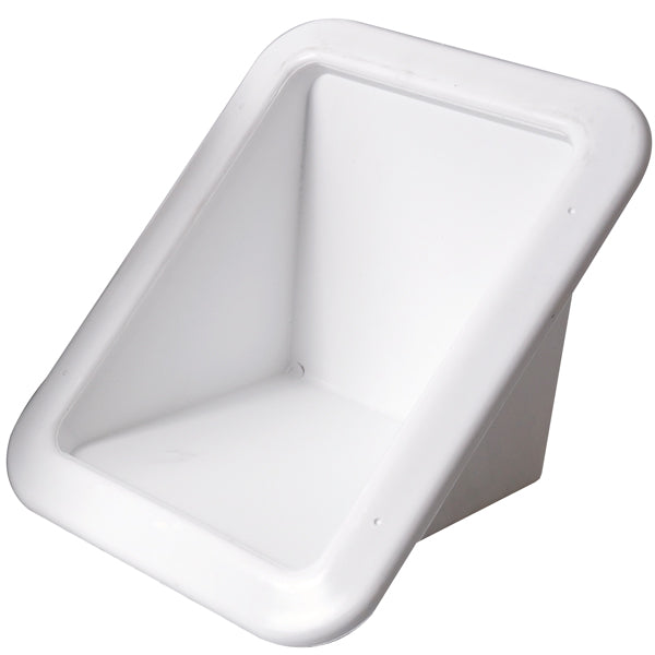 Monteringsbox vit till däcksförskruvning 145x191mm