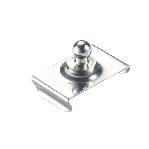 Loxx knopp med RF stålplatta för vindruta 24mm, 10st.