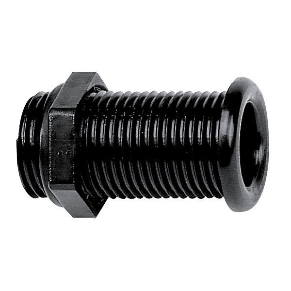 Bordgenomföring svart, l-62mm utv Ø: 39 mm inv. Ø: 25 mm