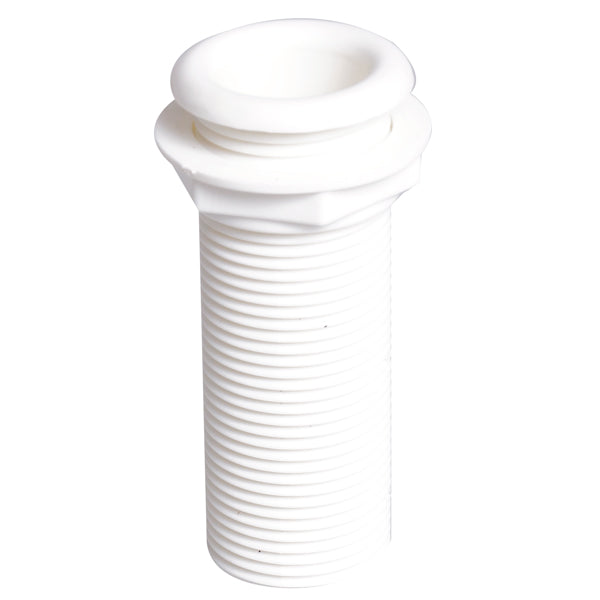 Bordgenomföring vit, l-90mm utv Ø: 39 mm inv. Ø: 25 mm