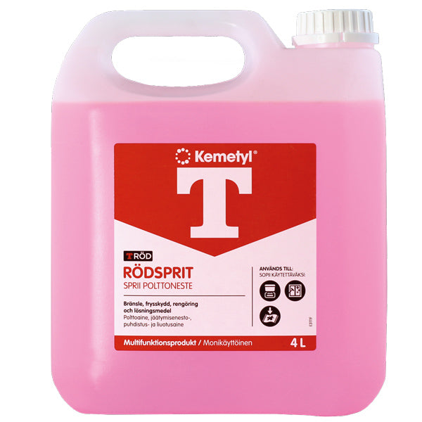 Kemetyl T-Röd Spritbränsle 4L
