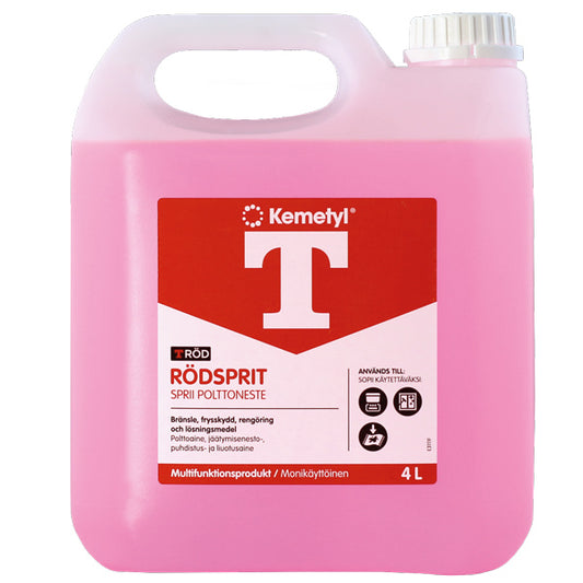 Kemetyl T-Röd Spritbränsle 4L
