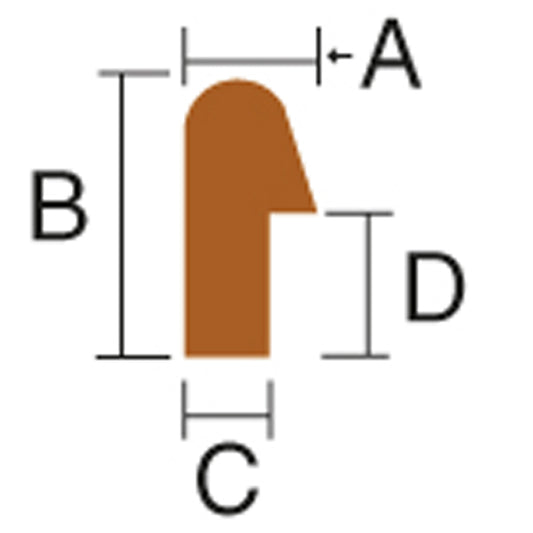 Kantlist vinkelprofil 2000 mm