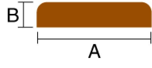Kantlist 47x10 mm, l=2000 mm