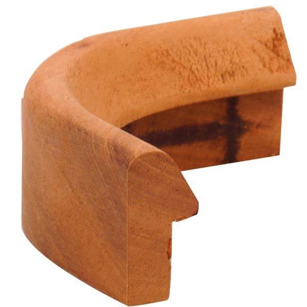 Mahogny vinkel j-profil inner 50/90gr.