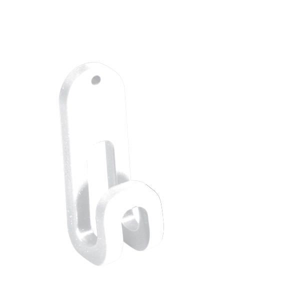 Krokar 2st. vita till för lalizas store all monteringsbeslag