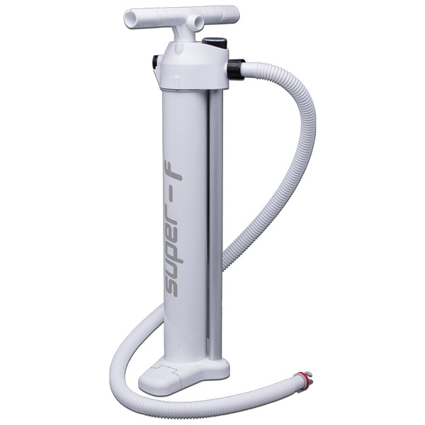 Super-F Handpump med manometer til SUP 2 bar 2x2100cc Vit