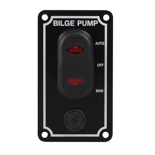 Pumppanel vattentät - vertikal 89 x 50 mm