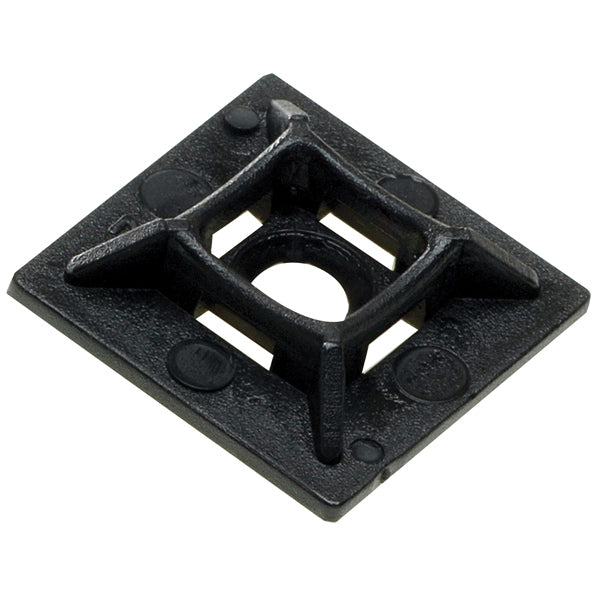 1852 Sockel för strips svart 28 x 28 mm med lim - 10 st