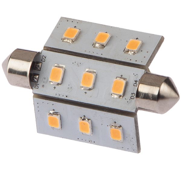 Nauticled spollampa 42mm 10-35vdc 2/15 W