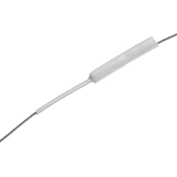 Vajerskydd i rvit PVC Ø12-4 mm 15 m