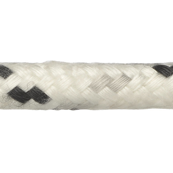 Robline Neptun 500 Skotlina, 12mm Vit/Svart - 1 m