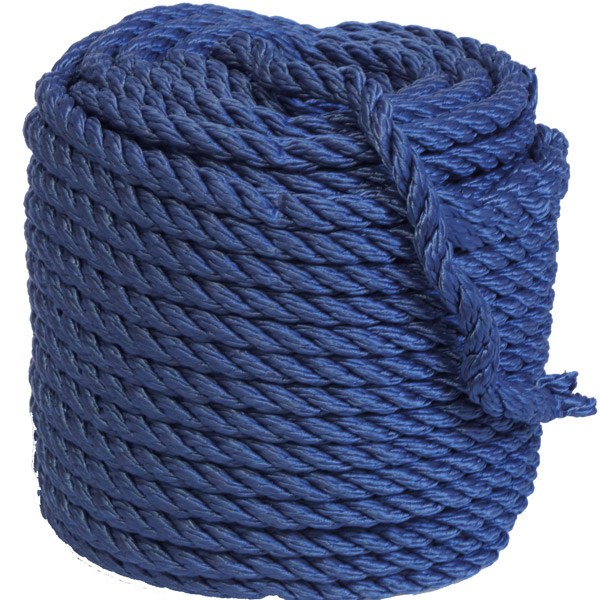 1852 P.P. 3-slagen marinblå Ø8 mm 30 m