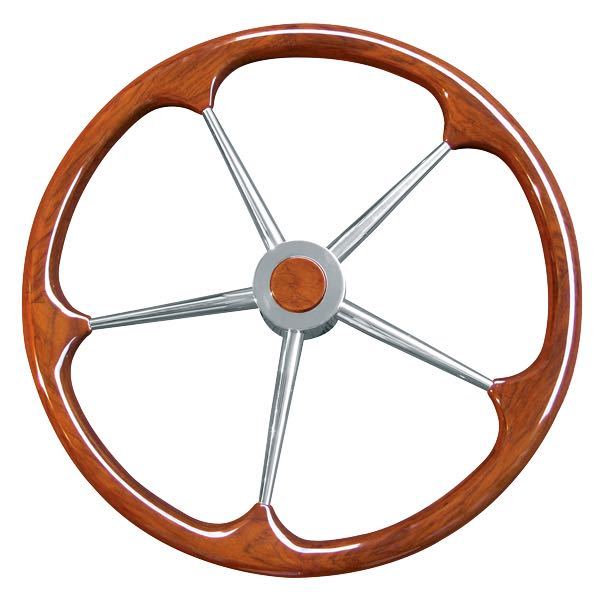 Stålratt m. teakring Ø100 cm