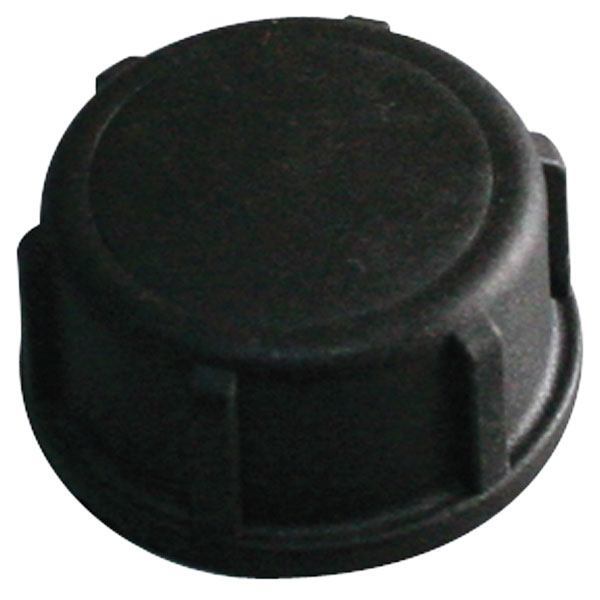 Plastlock svart 3/4" gänga