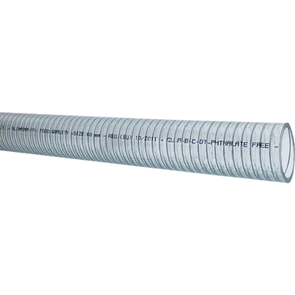 Sug och tryckslang, klar 51mm, rulle 30m