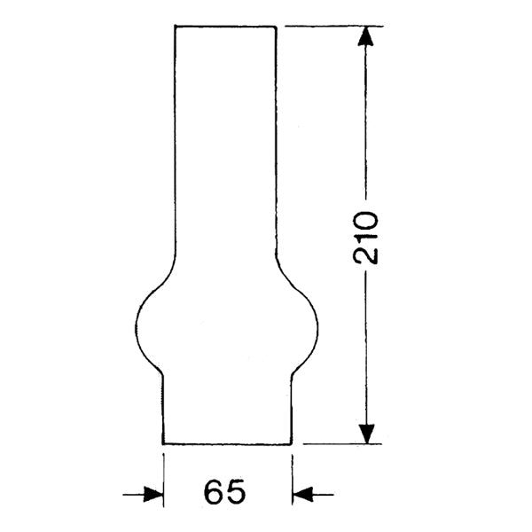 DHR Lampglas 2 x 210 mm