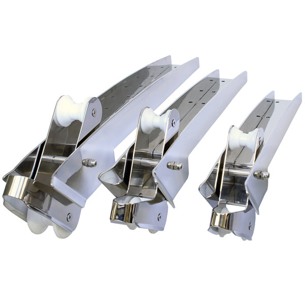 1852 Ankarrulle vippbar AISI 316 L-750mm B-90mm 15-30kg ankare