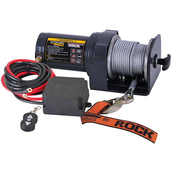 Rock RP2000 el. trailervinsch 12 Vdc 1.9HK (1.4Kw) 907kg