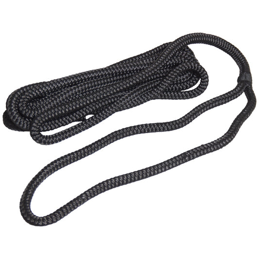 Robline förtöjning flätad, Svart 12mm x 4m