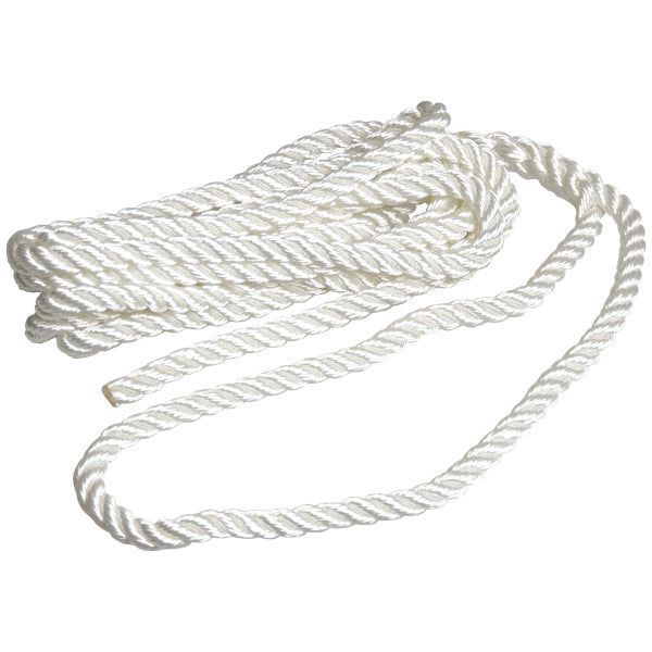 Robline förtöjning 3-slagen, Vit 14mm x 10m