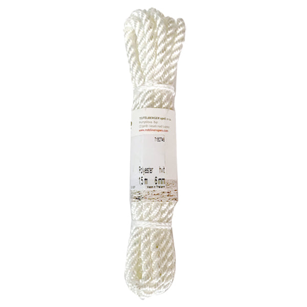 Robline fendertlina vit 3-slagen 2-pack 6mm x 1