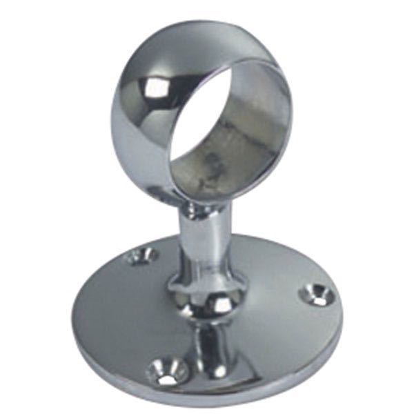 Mellanstycke kromad mässing 30mm stolpe