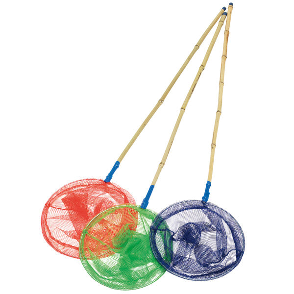 Kinetic Junior håv Bambu blandat (Röd
