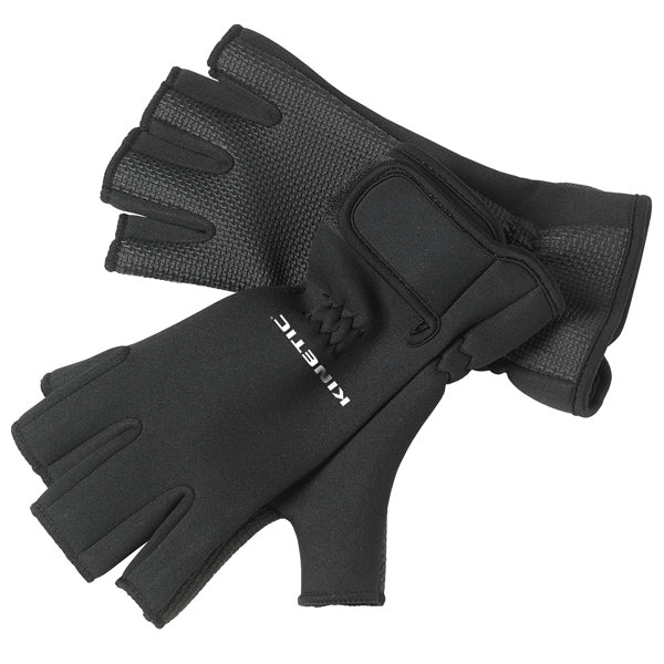 Kinetic neoprenhandske Half Finger M svart