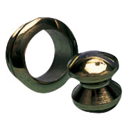 Rosett+knopp mässing 19mm