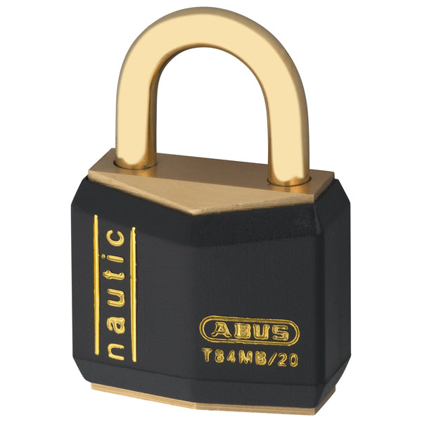 Abus hänglås massiv mässing vinylskyddat 40mm