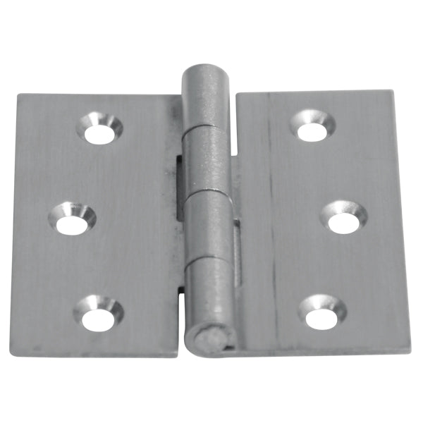 Kantgångjärn rostfritt, 50x50 mm