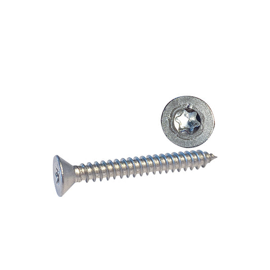 Skruv flatförsänkt 5,5 x 25 A4 Torx-spår ISO14586 10st.