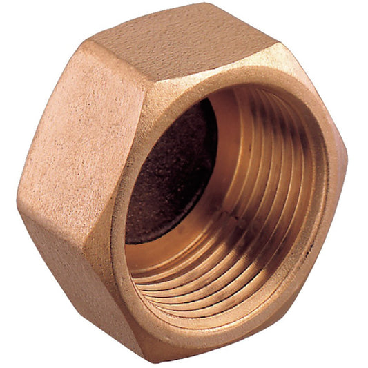 Guidi Ändmuff innergänga 3/8" brons