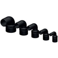 Trudesign 90° slangstos 38mm svart 1 1/2 innergänga
