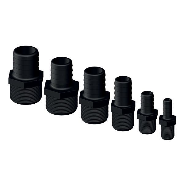 Trudesign Slangstos hane komposit svart 3/4 22mm