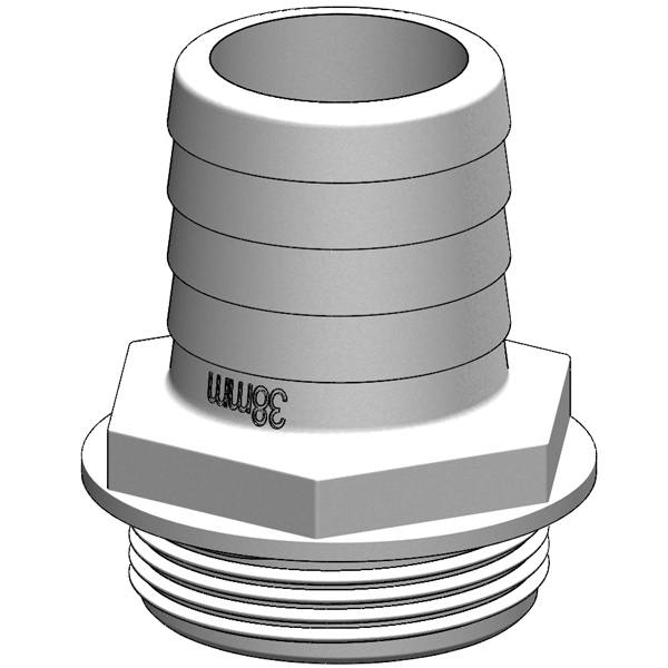 Trudesign Slangstos 1 1/2 38mm vit