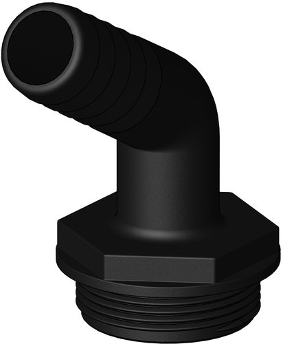 Trudesign Aquavalve slangkoppling svart 120 gr 1 1/2 25mm