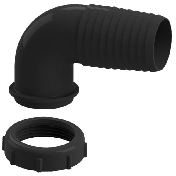 Nuova rade 90 grader12mm slangstos med ring 1 1/2"