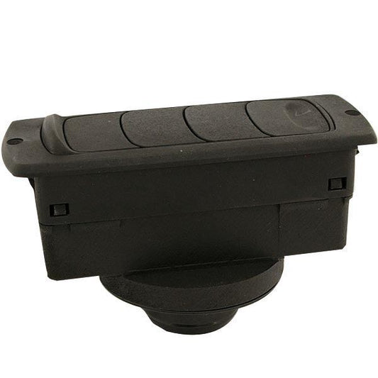 Luftmunstycke, stängbart, 134x52 med 45° Ø55mm ansl.