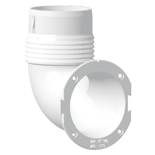 Nouve rade Slangadapter 90° till ventilgaller 70 eller 76mm