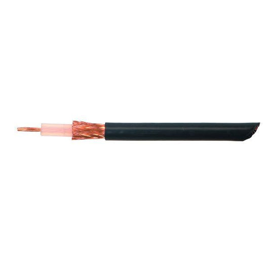 VHF-kabel RG213 svart 10mm 100m
