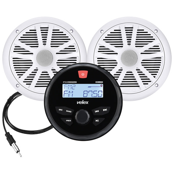 Velex Marine radioset DAB+/FM med 2 högtalare 6