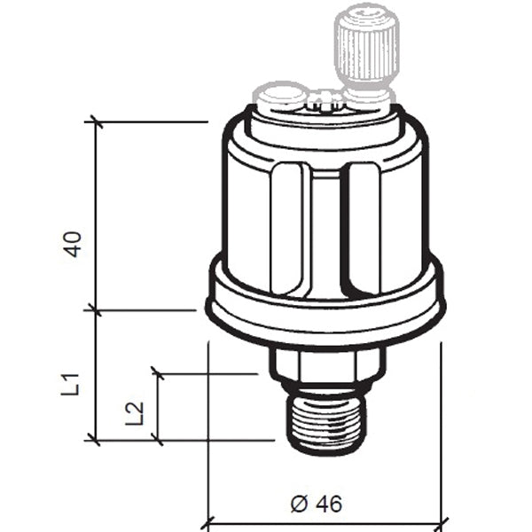 VDO sensor oljetryck 5 bar