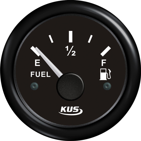 Kus bränslemätare svart 0-190ohm 12/24V