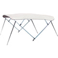 Bimini top 3-armad alurör Ø25mm vitt L180 B185-195 H140cm