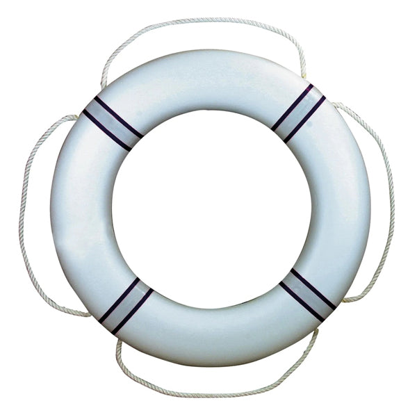 Livboj vit med blått reflexband