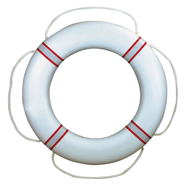 Livboj vit med rött reflexband